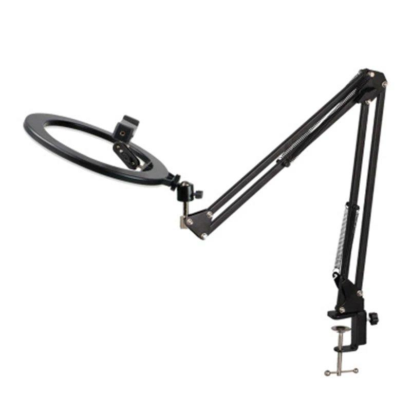 Зажимная лампа 26 см/10 &quotсветодиодный кольцевой светильник с держателем для