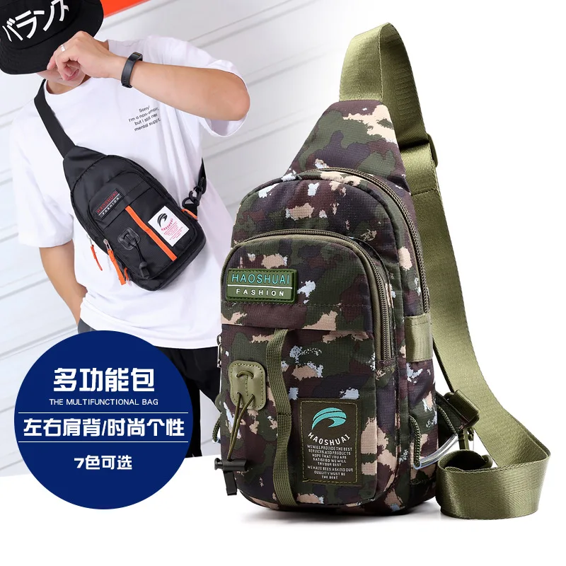 

Men Chest Bag Simple Storage Bag Travel Small Backpack Waterproof Crossbody Bags Mini Coffee Pack Fashion Shoulder Bag Knapsack