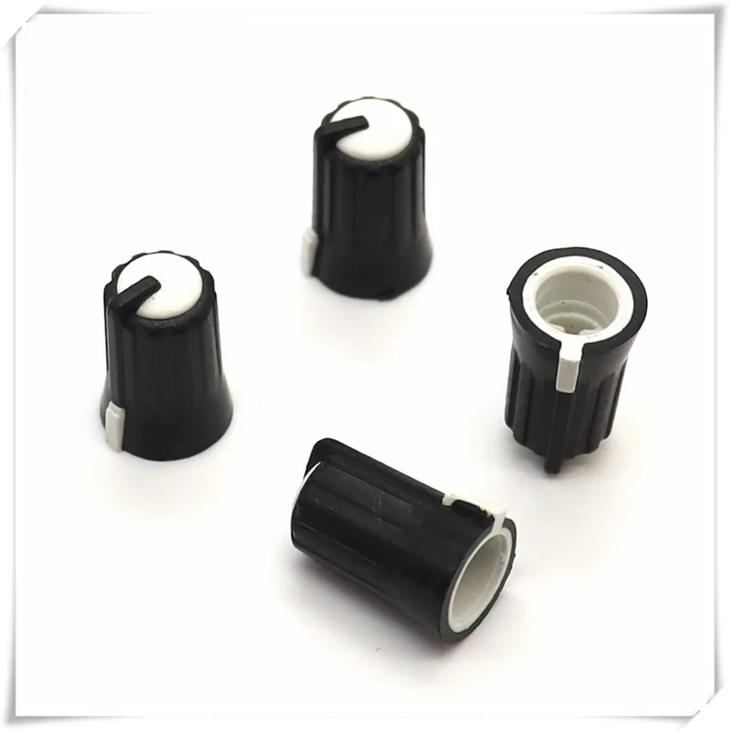 

10 Pieces Plastic Flower Shaft Knob Diameter 11.5mm Height 17mm Potentiometer Encoder Knob Gear Shaped Inner Hole 6mm