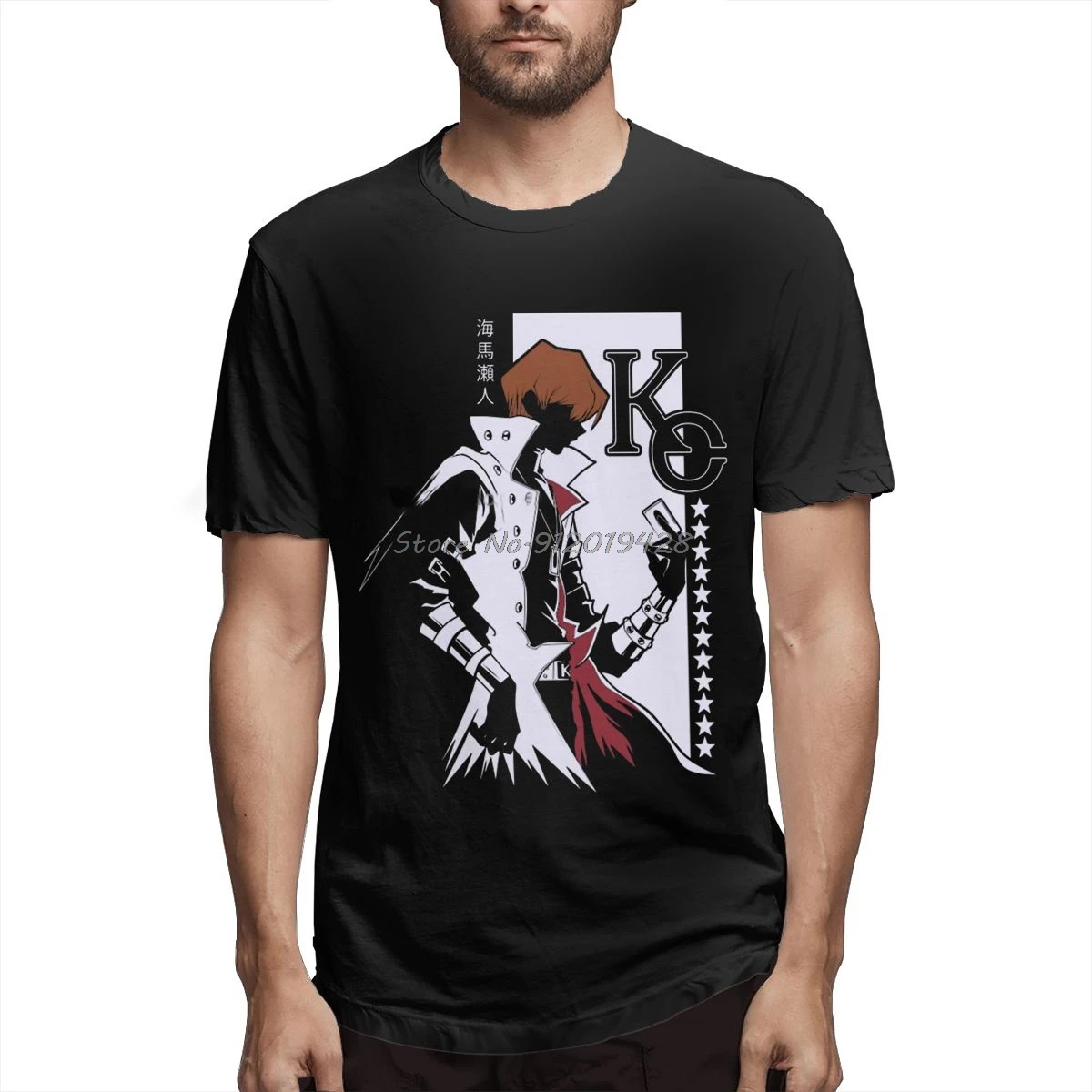 Yugioh Profile сэто Кайба рубашка для мужчин 100% хлопок короткий летний рукав футболка
