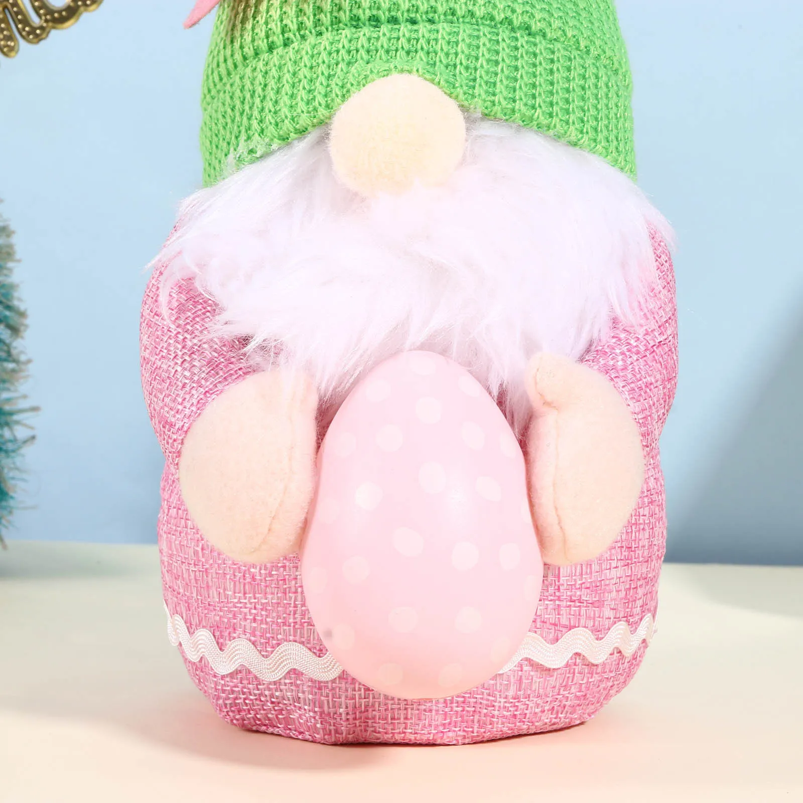 

2PCS Easter Gnome Plush Doll Decorations Handmake Scandinavian Tomte for Easter Table,Ornament,Easter's Present J60