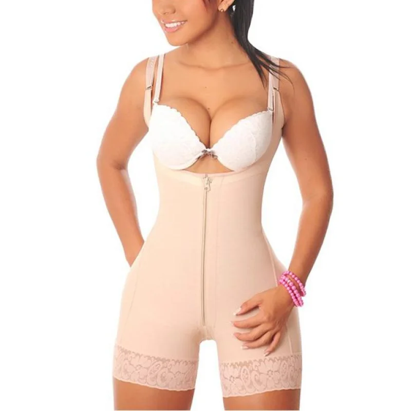 

Women'S Corset Waist Trainer Stretchy Slimmer Body Shaper For Dresses Weight Lace Loss Bodysuit Romper