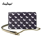 Женские сумки из искусственной кожи s Westie, сумки для собак, женские сумки через плечо с застежкой, сумочка, милый клатч для щенка, кошелек для телефона, сумка на плечо