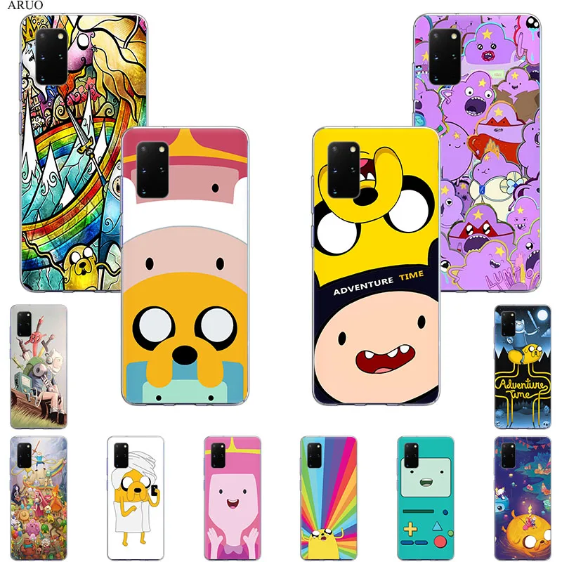 

Phone Case For Samsung S20 Ultra S10 Lite S9 S8 Adventure Time Back Cover for Samsung Note 20 10 Pro 9 8 Soft Silicone Cases