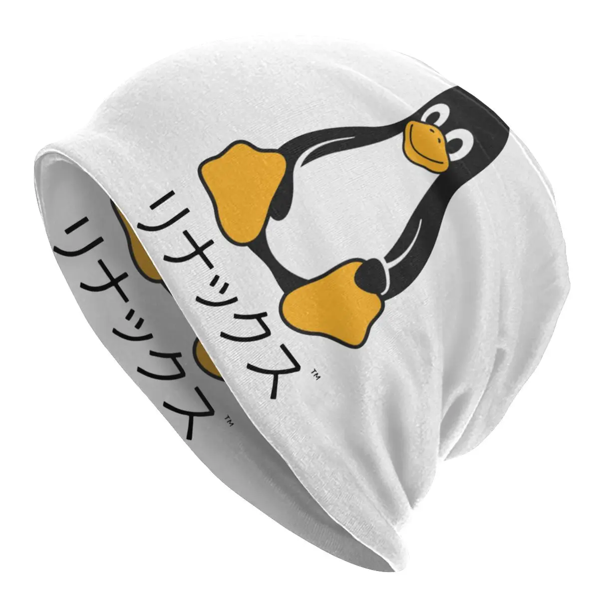 

Вязаные шапки Tux Linux в виде пингвина, винтажные осенне-зимние уличные шапочки, облегающие шапки, шапка унисекс, теплая шапка двойного назначения для взрослых