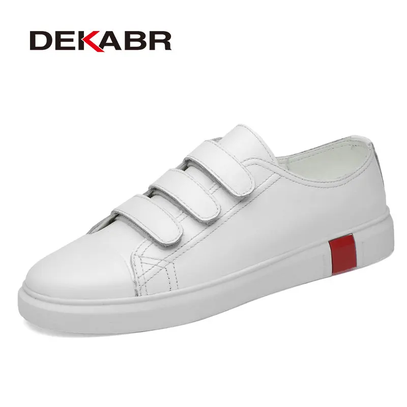 04 White DEAKRB/классическая мужская повседневная обувь; Мужская модная обувь на плоской подошве для вождения; итальянская стильная мягкая прогулочная обувь осенние кроссовки - Цвет: 04 White