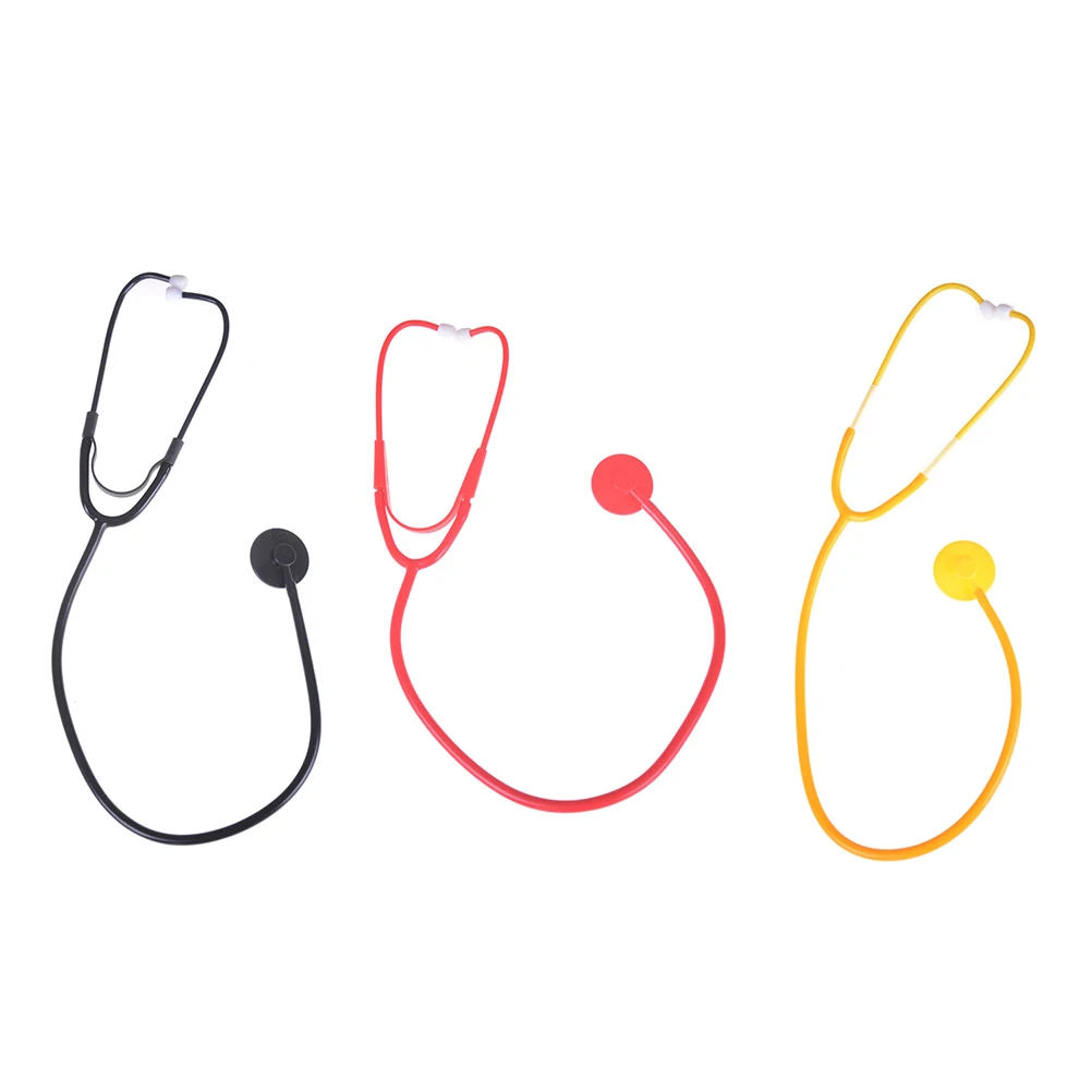 

1pc Simulation stethoscopes Be a doctor toys Puzzle Children's DIY Science Popularization Stethoscope Toy Play house toys 60CM