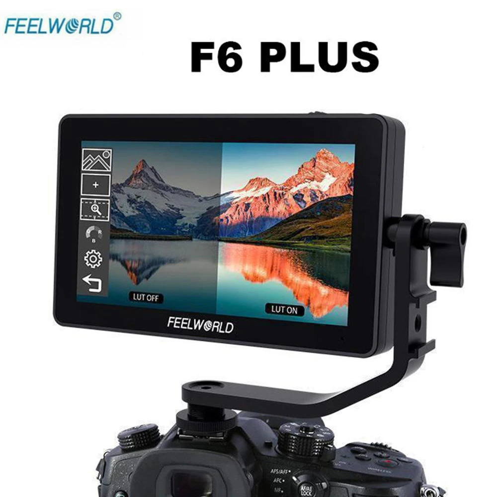 Feelworld F6 PLUS монитор из алюминиевого сплава 5,5 дюймовый сенсорный экран DSLR камера монитор 4K микро один ЖК-дисплей для sony Nikon