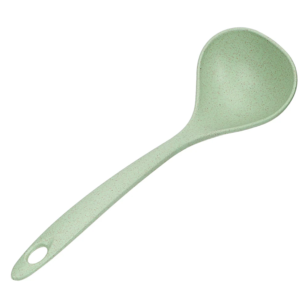 

Ladle Wheat Straw Long Handle Eco-Friendly Soup Spoon Tableware Meal Dinner Scoop Kitchen Supplies
