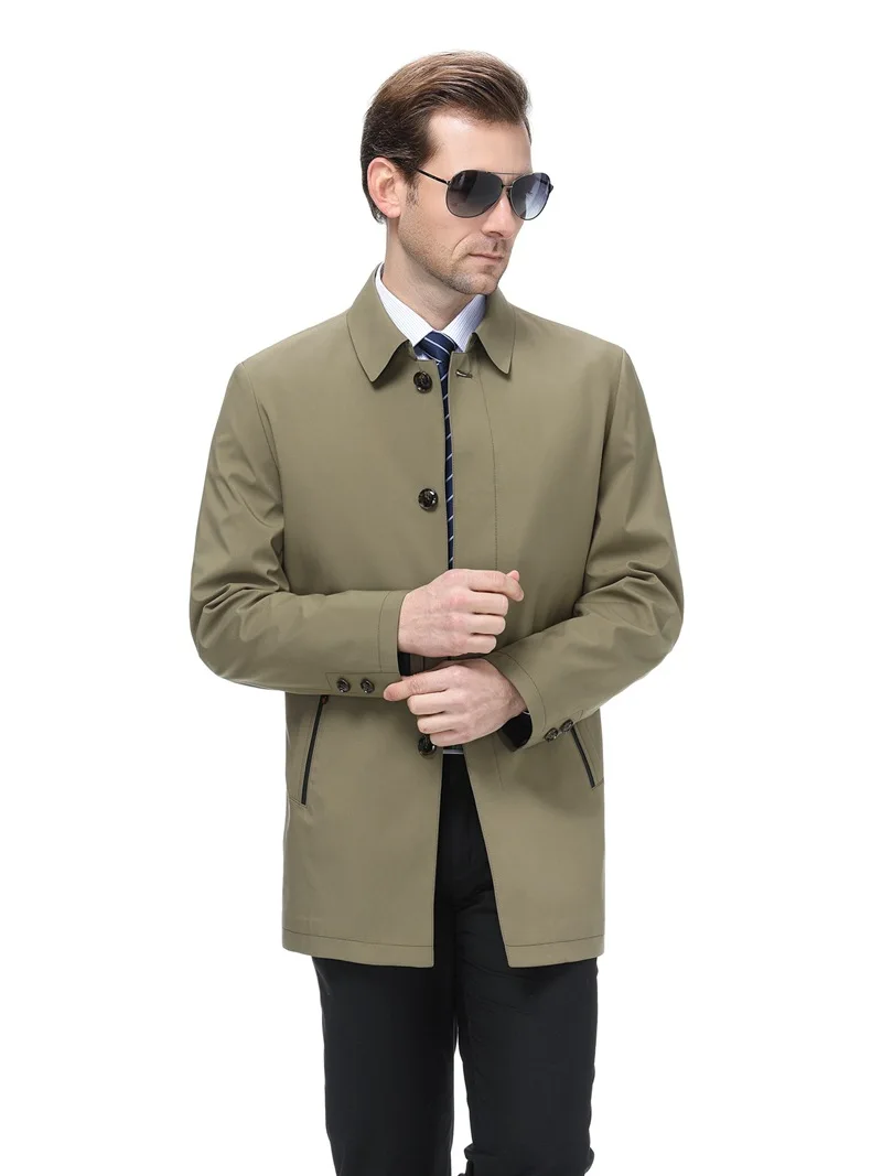 

Весна 2021, новая мужская куртка среднего возраста, Мужская одежда для отдыха, деловая мужская Тонкая куртка, пальто для папы
