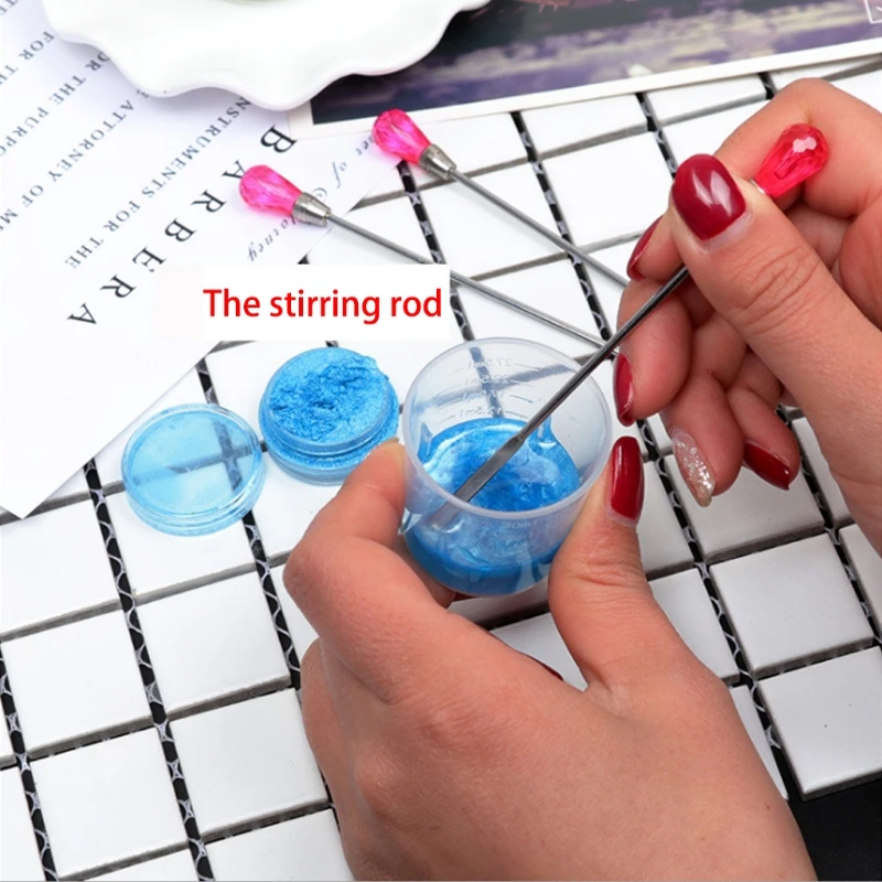 

3Pcs Muddler Poke Needle Spoon Tool Set For Silicone Resin Mold Jewelry Making