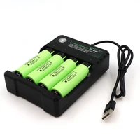 18650 battery charger lithium ion rechargeable battery charger 4 slots cell charging adapter