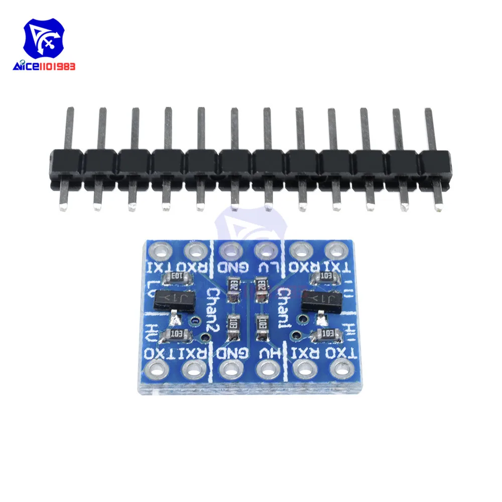 2 канальный модуль преобразователя логического уровня IIC I2C diymore 5 шт./лот