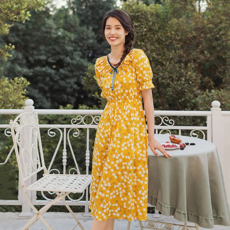 INMAN летнее платье с цветочным принтом и оборками на талии | Женская одежда