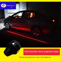 automobile laser lamp door welcome rearview mirror laser projection warning lamp refit one word straight line decorative lamps