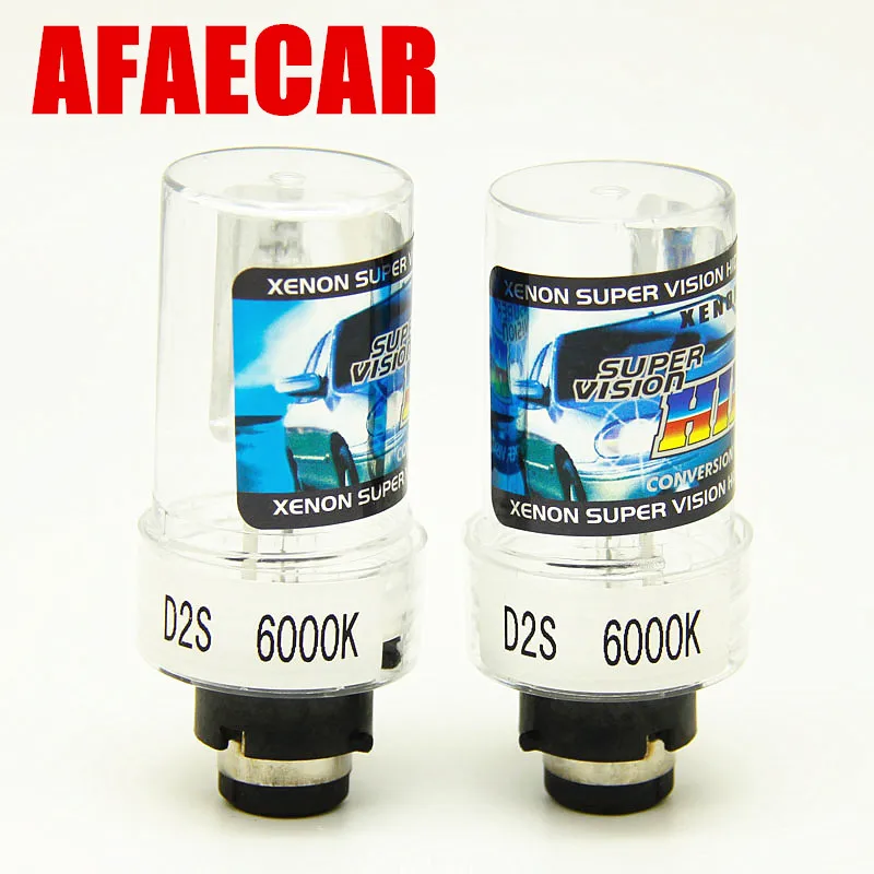 AFAECAR 2 шт. 35 Вт HID ксеноновая лампа D2S 4300k 6000k 8000k 10000k лампа|Лампы для автомобильных