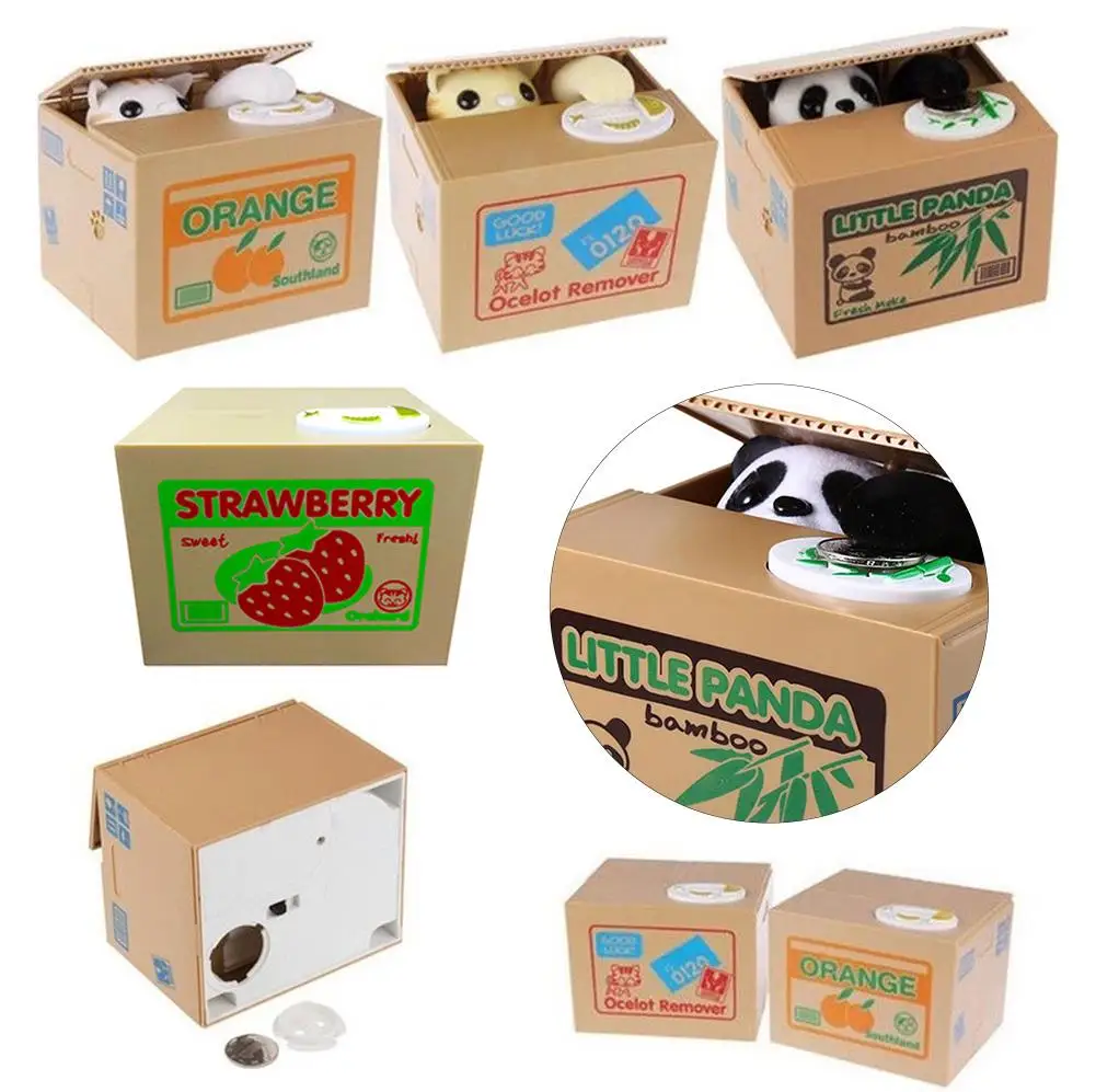 1 шт. горячая Распродажа Автоматизированная Cat украсть монета копилка экономия