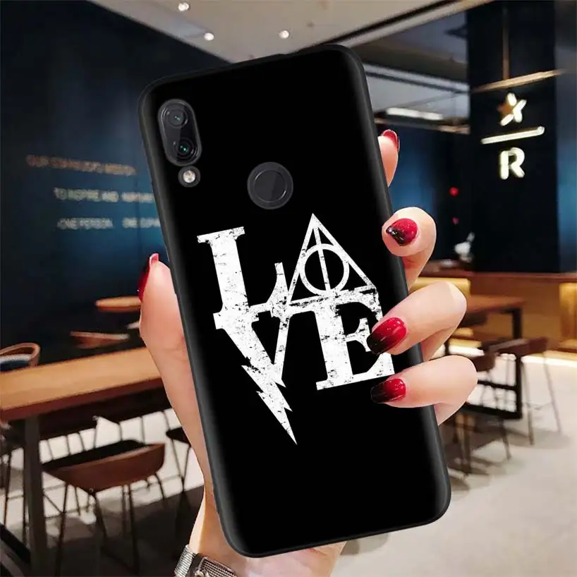 Черный чехол Potter Love для Xiao mi Red mi Note 8 7 7S 7A 6 S2 GO K20 Pro+ 6A mi 6X 5X A1 CC 9 8 мягкий чехол для телефона