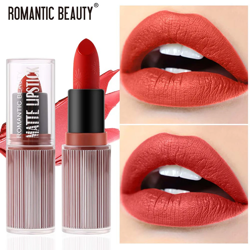 

Waterproof Not Easy Stick Cup Bright Colors Lipstick Long Lasting Matte Hydrating Lipsticks Super Lustrous Lip Makeup Product