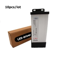dhl 10pcslot dc 12v 200w led outdoor rainproof power supply led driver lighting transformers ip33 2 years warranty led driver