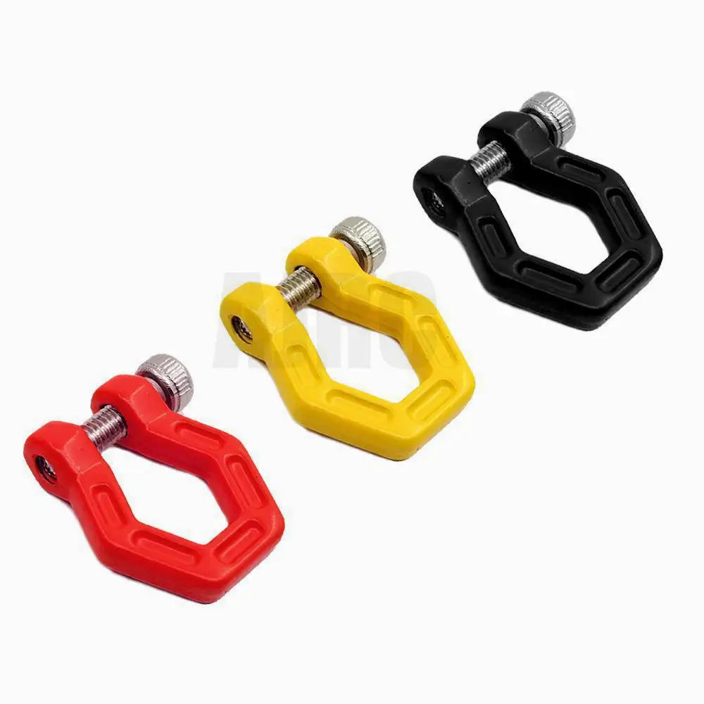 

2Pcs metal red yellow RC car tracked bumper trailer metal shackle tow hook for Trax For TRX4 car exterior accessories new
