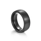 Классические мужские кольца 8 мм из нержавеющей стали обручальное кольцо с матовой поверхностью унисекс обручальные мужские ювелирные изделия Размер 6-13