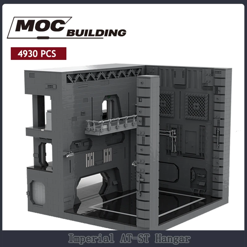 

AT-ST Hangar MOC Model Building Block DIY Assembly Imperial Technology Bricks Collection Toys Children's Birthday Gift