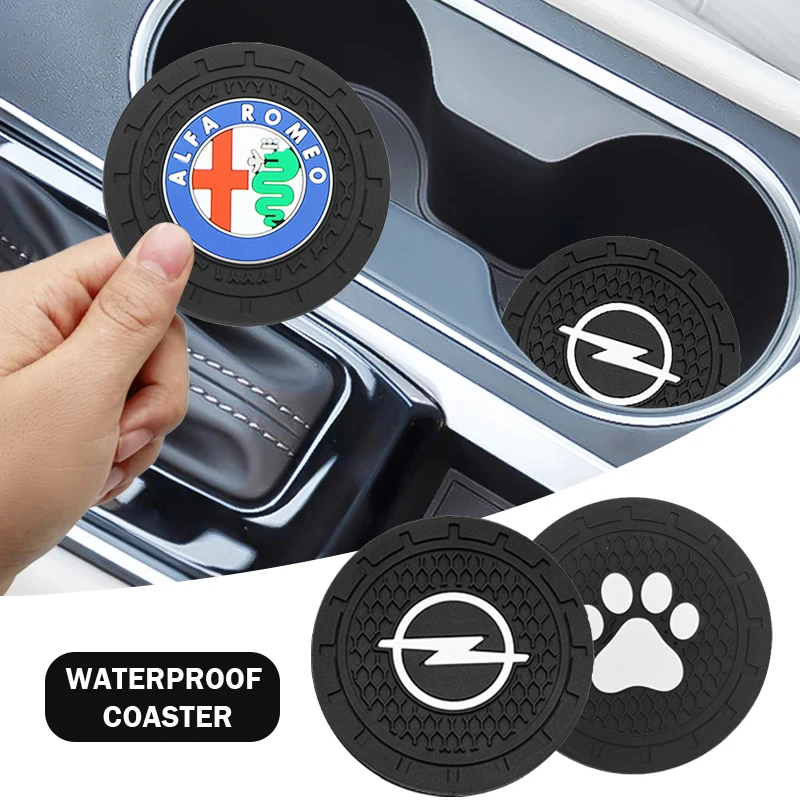 

1pcs Car Non-slip pad Cup Holder Mat Badge Coaster For Nissan J10 X-Trail Qashqai Juke Leaf Micra NOTE Patrol Pulsar NISMO Goods