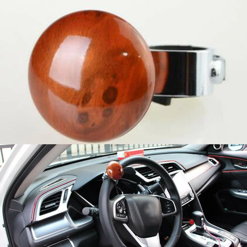 

Accessories Steering Wheel Booster Knob Truck Aid Ball Booster Brown Car