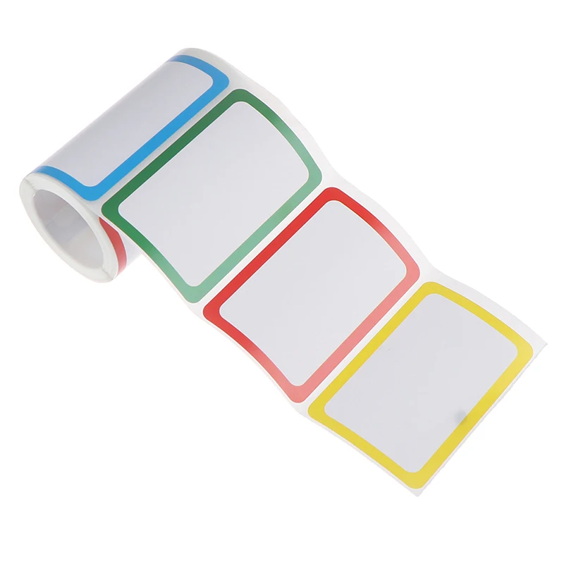 150 шт красочные (красный желтый синий зеленый) этикетки с именными ярлыками