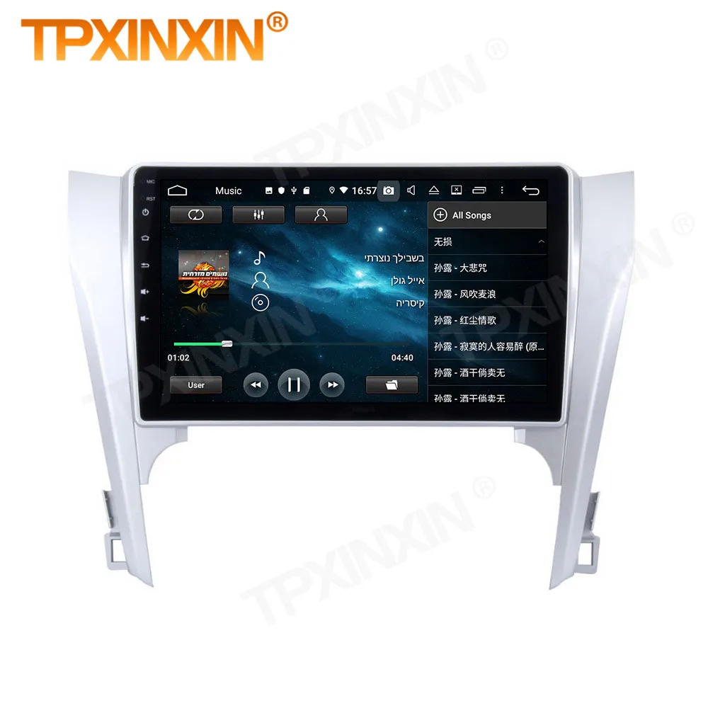 

4+128G Carplay 2 Din Android Screen Multimedia Stereo Receiver For Toyota Camry 2012 2013 GPS Radio Audio Video Player Head Unit