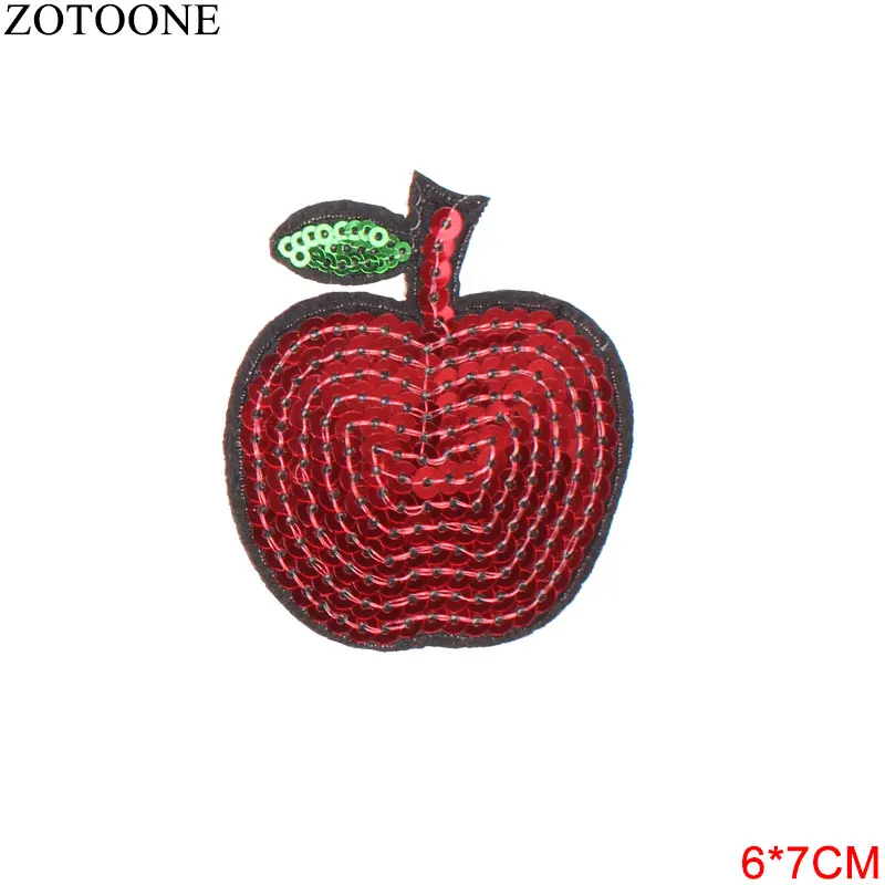 PE0332CT ZOTOONE блестки милое сердце патч для одежды вышивка патчи Аппликации для куртки одежда значки железные наклейки аппликация - Цвет: PE0332CT