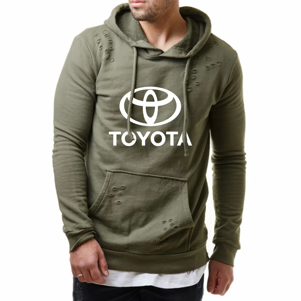 

New in 2020 Men's hoodies Toyota Car Logo Spring Autumn Crew necks Mens Pullover Cotton casual Sportswear
