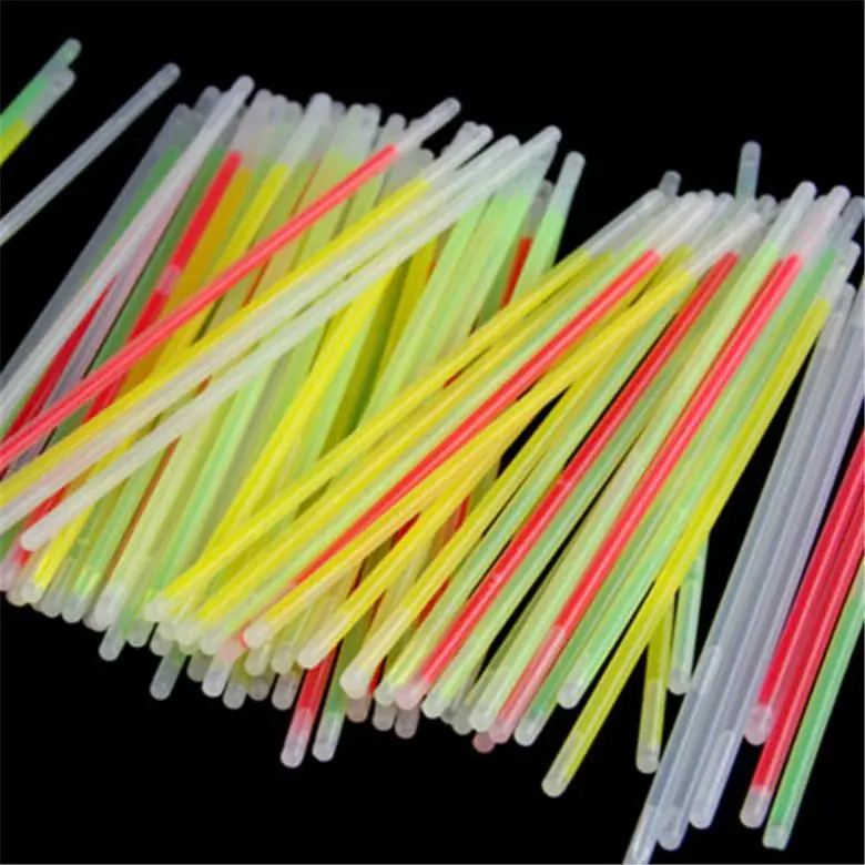 100 шт./лот светящиеся палочки браслет ожерелье свет разноцветный неоновая