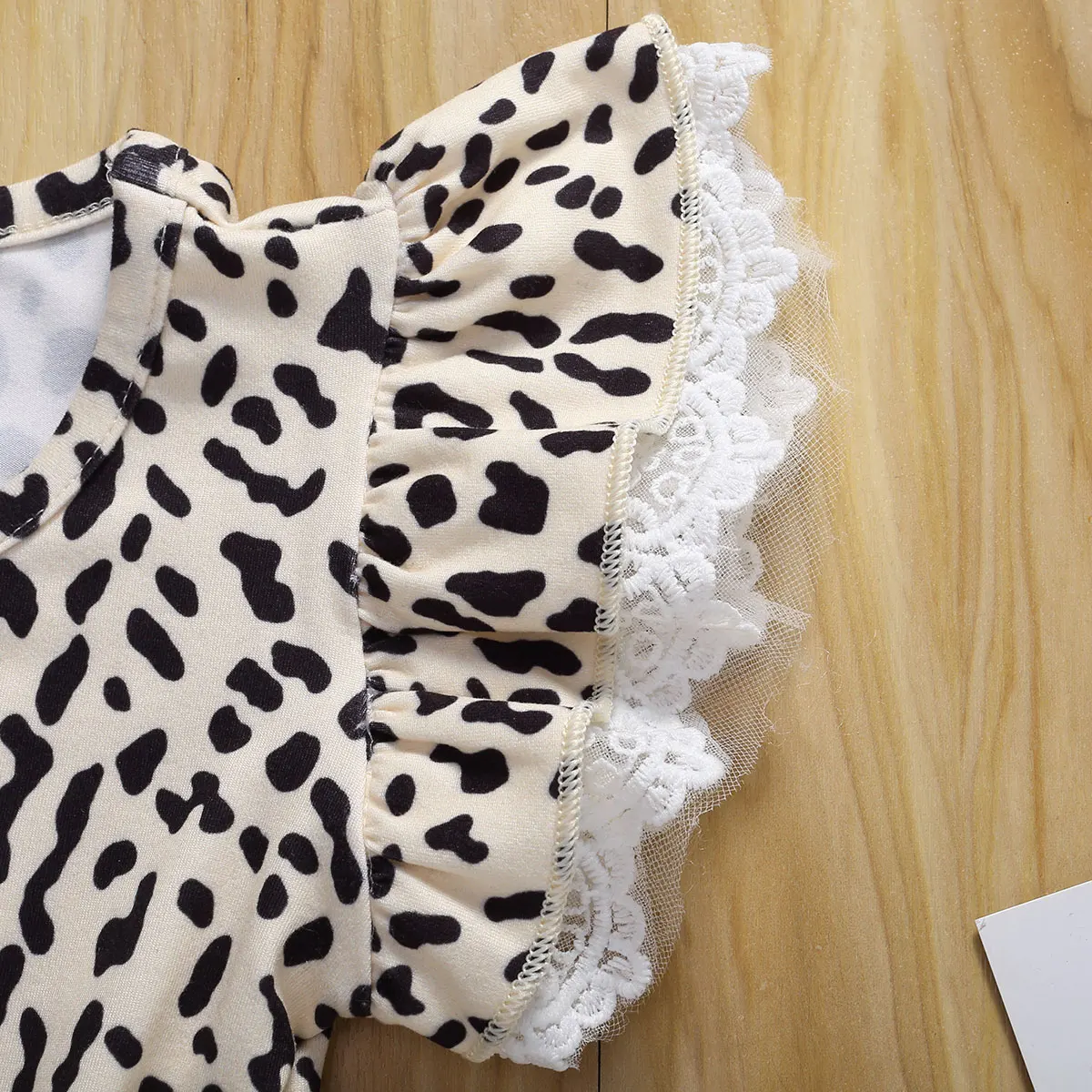 2020 Toddler Baby Girl Fashion Leopard Printing Dress Kids Short Sleeve Skater Pleated sundress Princess Party Outfit Dresses | Детская