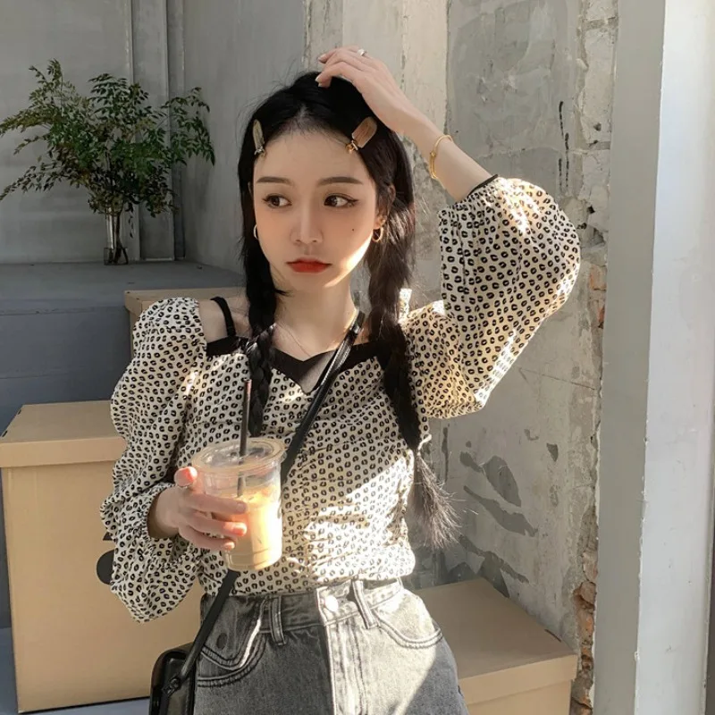 Топ женский дизайнерский нишевый аппарат из двух частей Элегантная блузка с