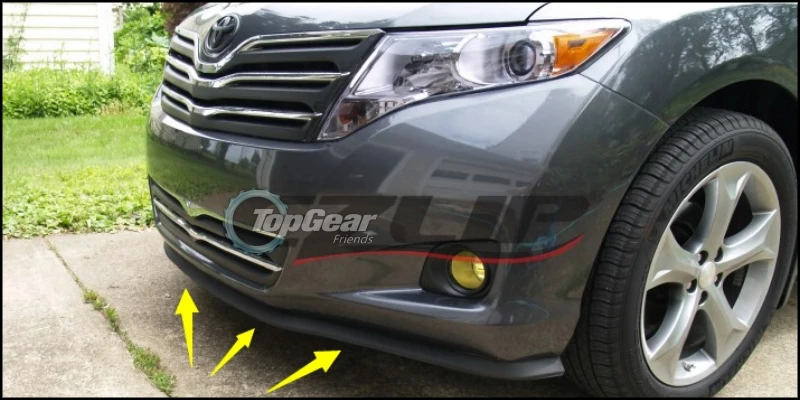 Для TOYOTA Sienna бампера v стиля/фанатов TOP Gear спойлер дефлектор для автомобиля
