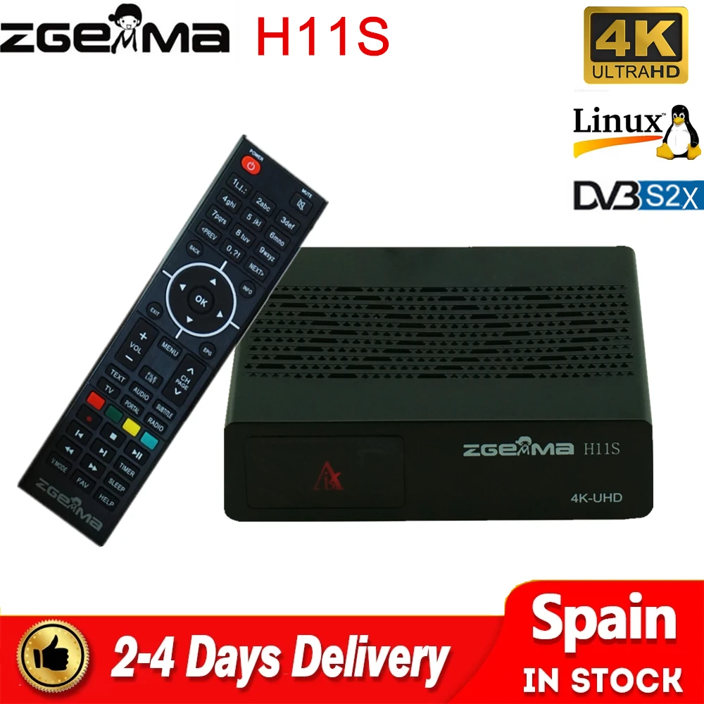 

2022 New ZGEMMA H11S 4K UHD Satellite TV Receiver 2160P with DVB-S2X & Linux System IPTV box HDMI 2.0 USB2.0 Digital TV Decoder