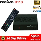 Новинка 2022 года, спутниковый ТВ-приемник ZGEMMA H11S 4K UHD 2160P со стандартной и Linux системой IPTV box HDMI 2,0 USB2.0, цифровой ТВ-декодер