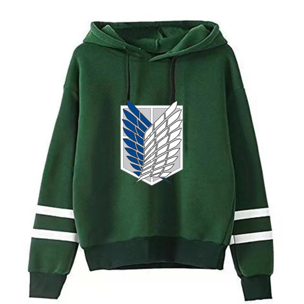 

Attack on Titan Logo Hoodie Pullovers Hot Anime Tops Long Sleeves Winter Uniex