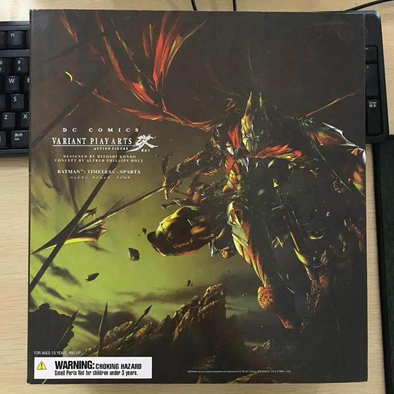 With Box Играть Искусство экшен-фигурка Бэтмена вечный Спарта Dc комиксов коллекционные игрушки 25 см - Цвет: With Box