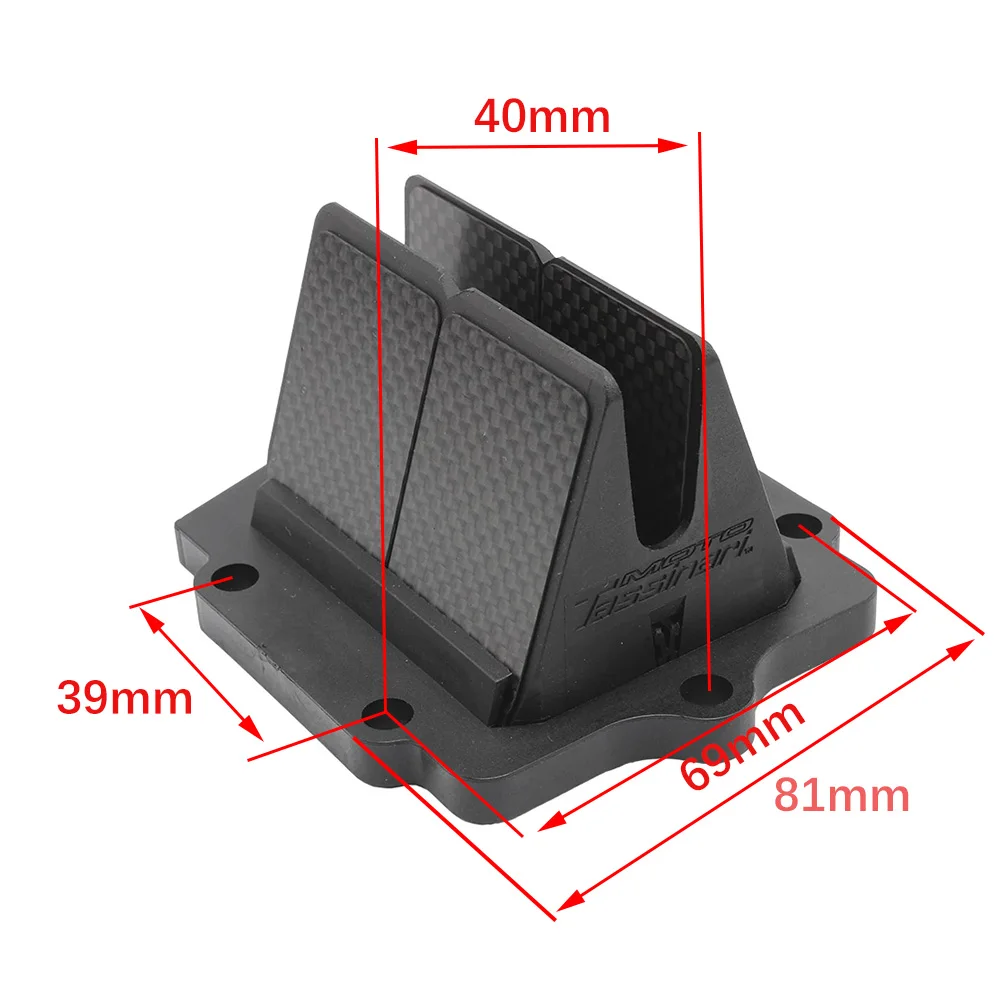 

Motorcycle Carbon Fiber Intake Reed Valve with spacers kit for Kawasaki 125cc 250cc KMX500 KX250 KDX250 KX125 KMX125