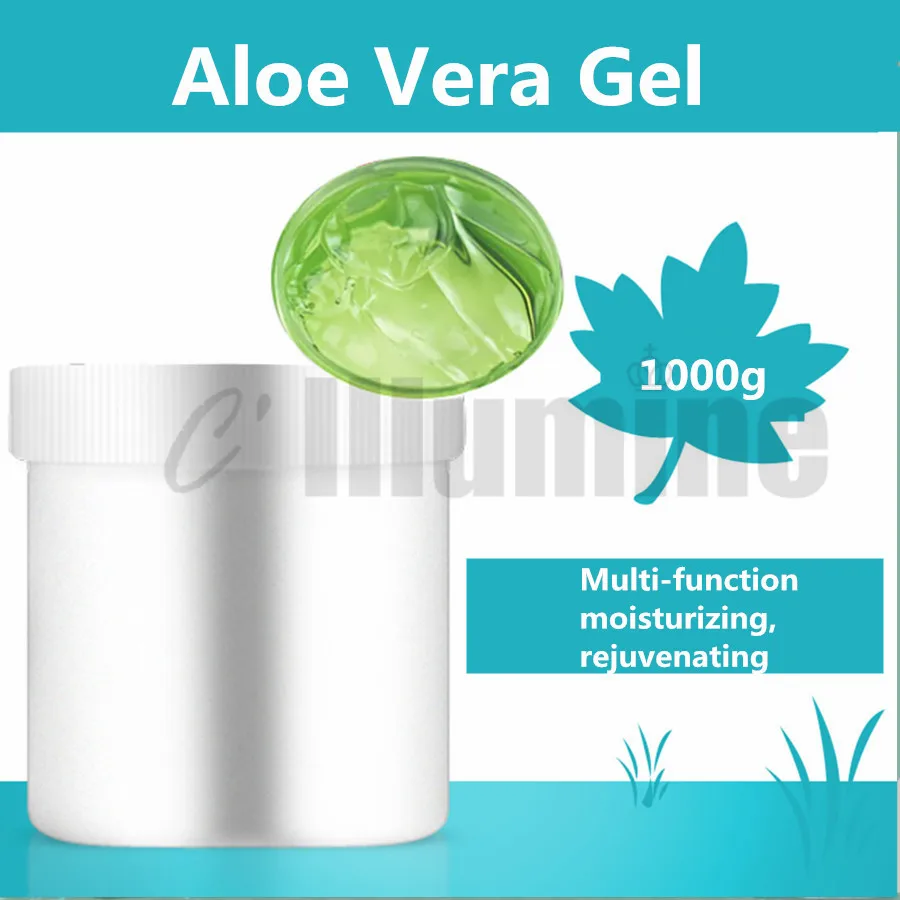 Aloe Vera Gel Ice Crystal Skin Cooling Sunburn Allergy Repair Gel Multi-functional Moisturizing Rejuvenating 1000g