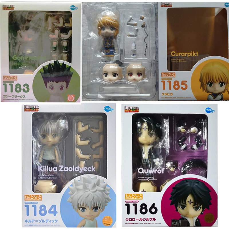 Аниме Hunter X фигурки Killua Zoldyck #1184 Gon Freecss #1183 Kurapika #1185 GON · FREECSS #1186 ПВХ экшн-Фигурки