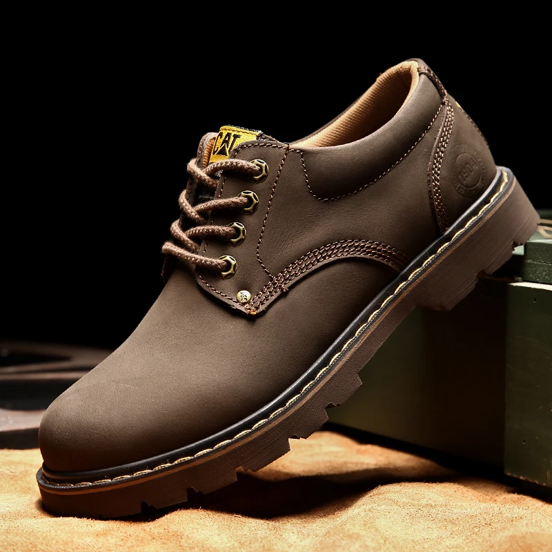 Мужская высокого класса раскладный кожаный уличные повседневные ботинки в стиле