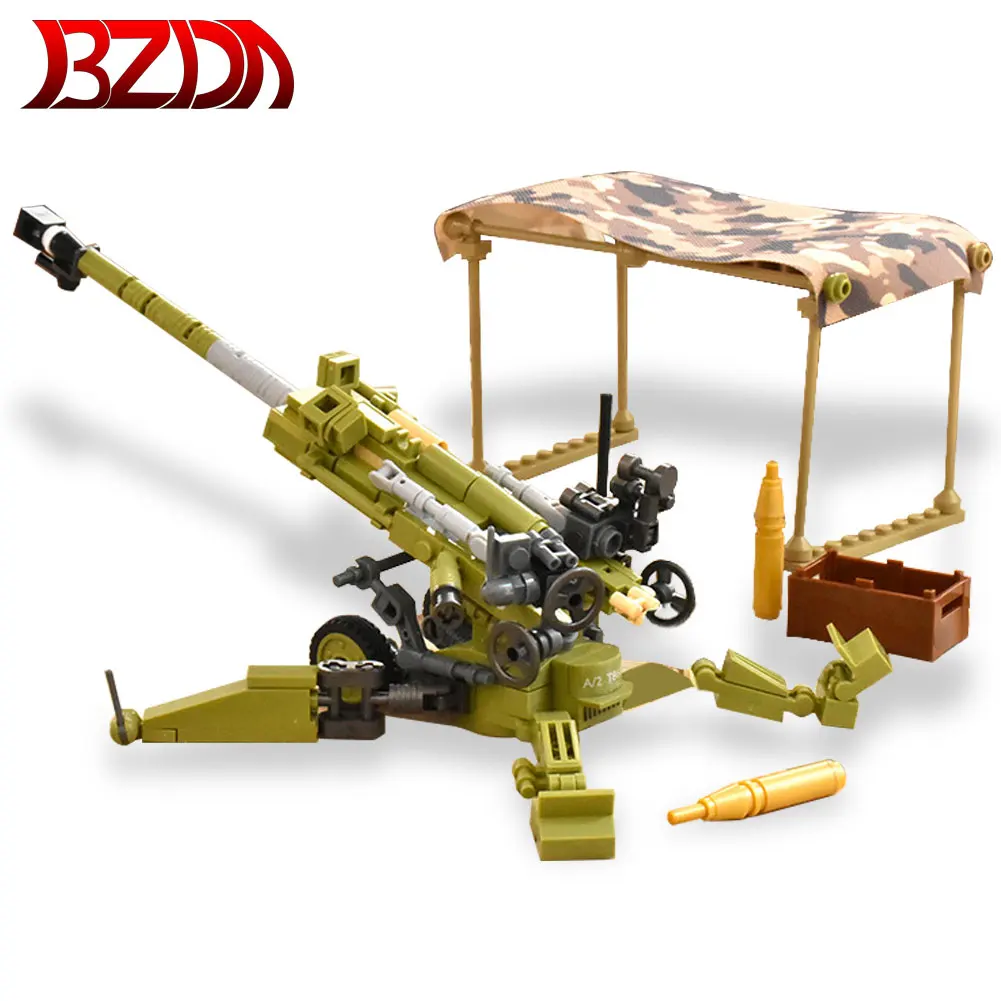 

Игрушечное оружие, кирпичи из серии Light Howitzer, аксессуары для артиллерии, модель «сделай сам», конструктор sww2, военные игрушки, образовательн...