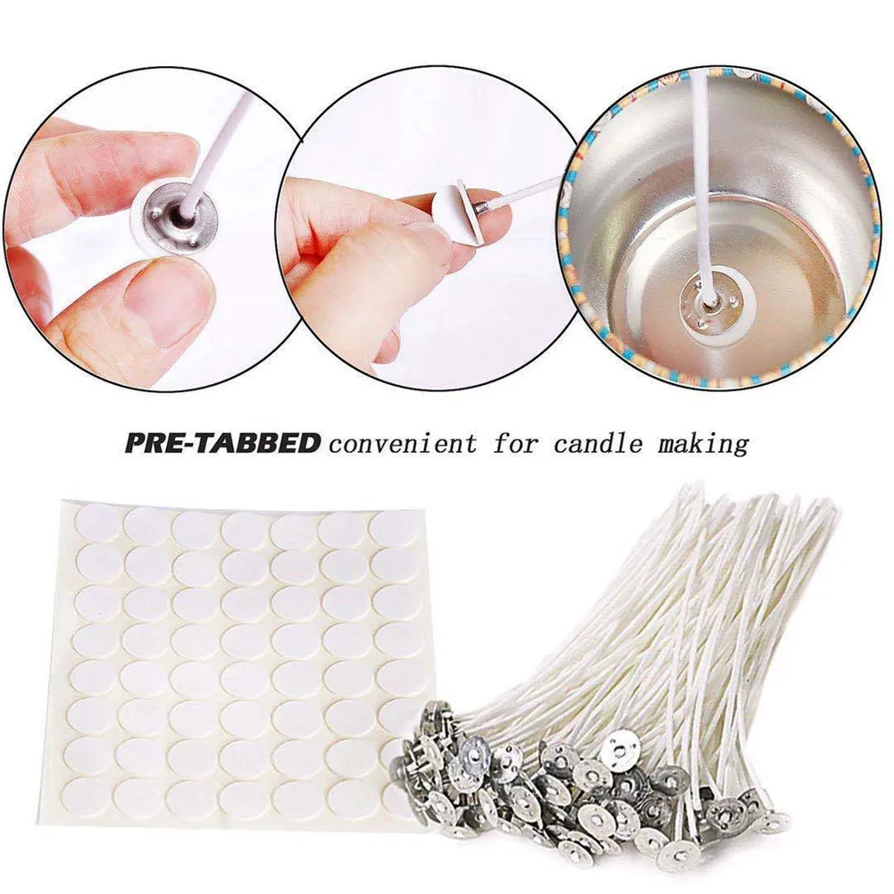 

Candle Making Kit Easy Operation DIY Candle Craft Tools with Melting Pot, 50*Candle Wick, Thermometer