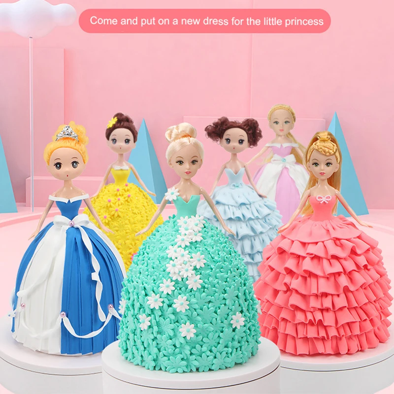 

DIY Princess Dressup Handmade Material Professional Ultra-Light Clay Soft Clay DIY Doll Mud Dry Polymer Safety Sculpture Clay
