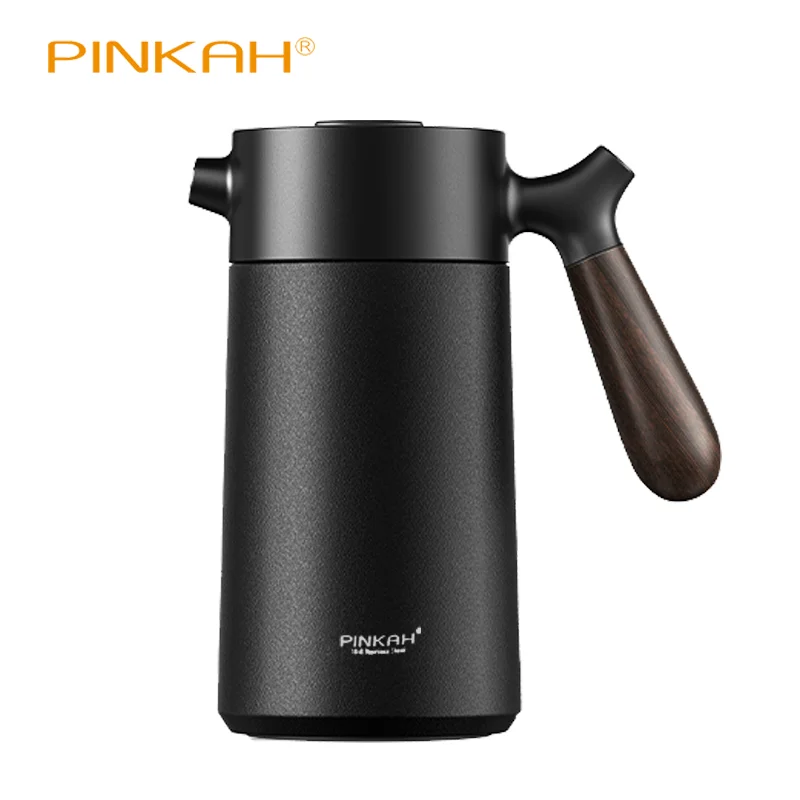 Pinkah 304 Stainless Steel Coffee ThermosHand Maker Coffee Insulated Kettle With Handle 950ml High-end French Press Coffee Pot
