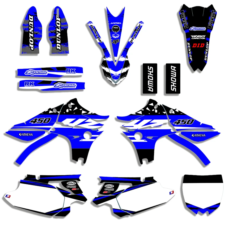 YZ450F 2010-2013 Motocross Decals Background Graphic Sticker For Yamaha YZ 450F YZF450 YZF 450 2010 2011 2012 2013